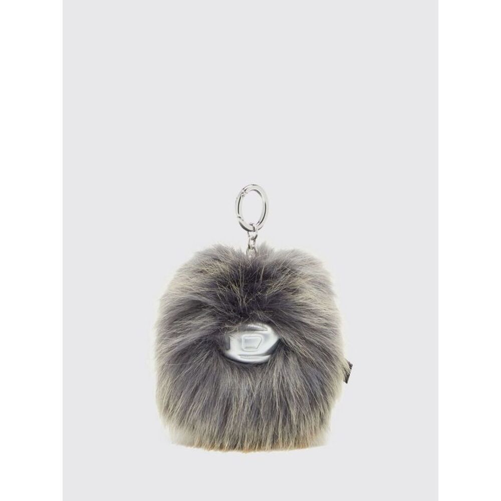 Diesel Women Diesel Monster Faux Fur Keychain With Oval D Logo